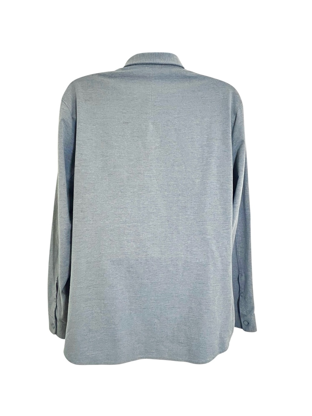 Lululemon Commission Long-Sleeve Shirt Mens XXL Pocket Light Blue Gray Button-Up - Picture 8 of 10
